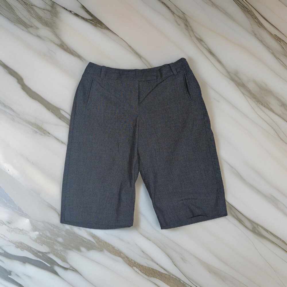 Worthington Stretch Gray Capri Dress Pants Womens size 8 Modern Fit